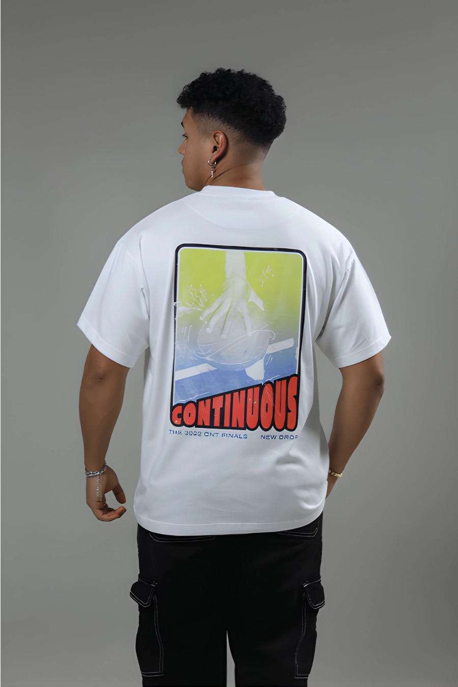 Vintage Sticker White Oversized