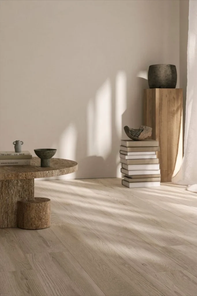 Un effet parquet naturel, chaleureuse et minimaliste